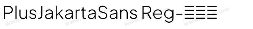 PlusJakartaSans Reg字体转换